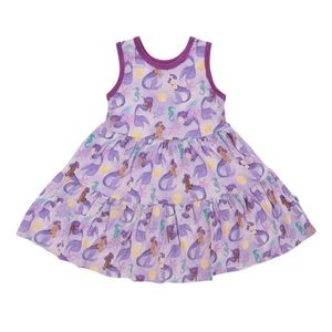 Bundle of Joy Purple Mermaid Under the Sea twirl dress 4T NWT